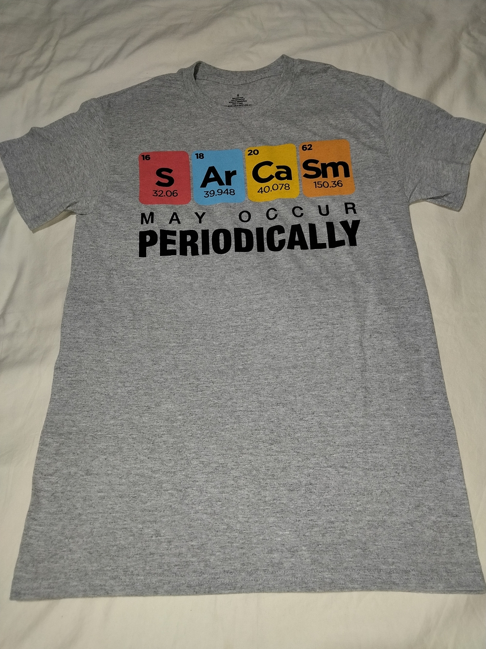 Gray 'Sarcasm May Occur Periodically' Graphic Short-Sleeve Tee